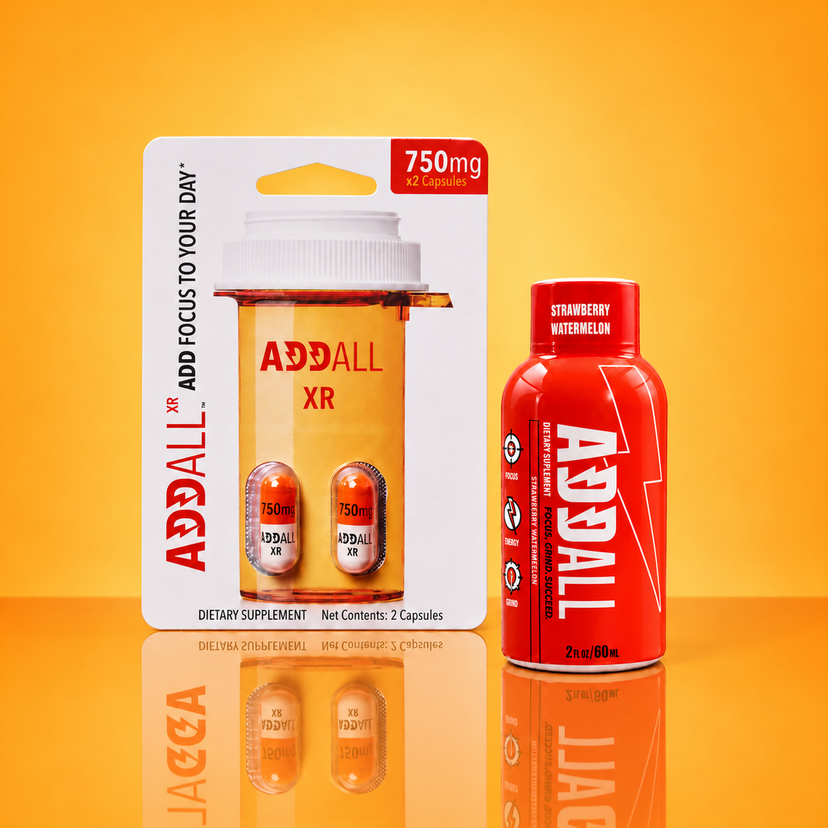 Addall Grab + Go Bundle: Travel Pack + Shot